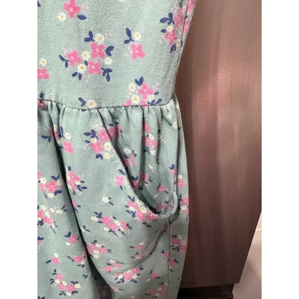 $5/15Blue Floral Dress w/ Pockets - M (7/8)